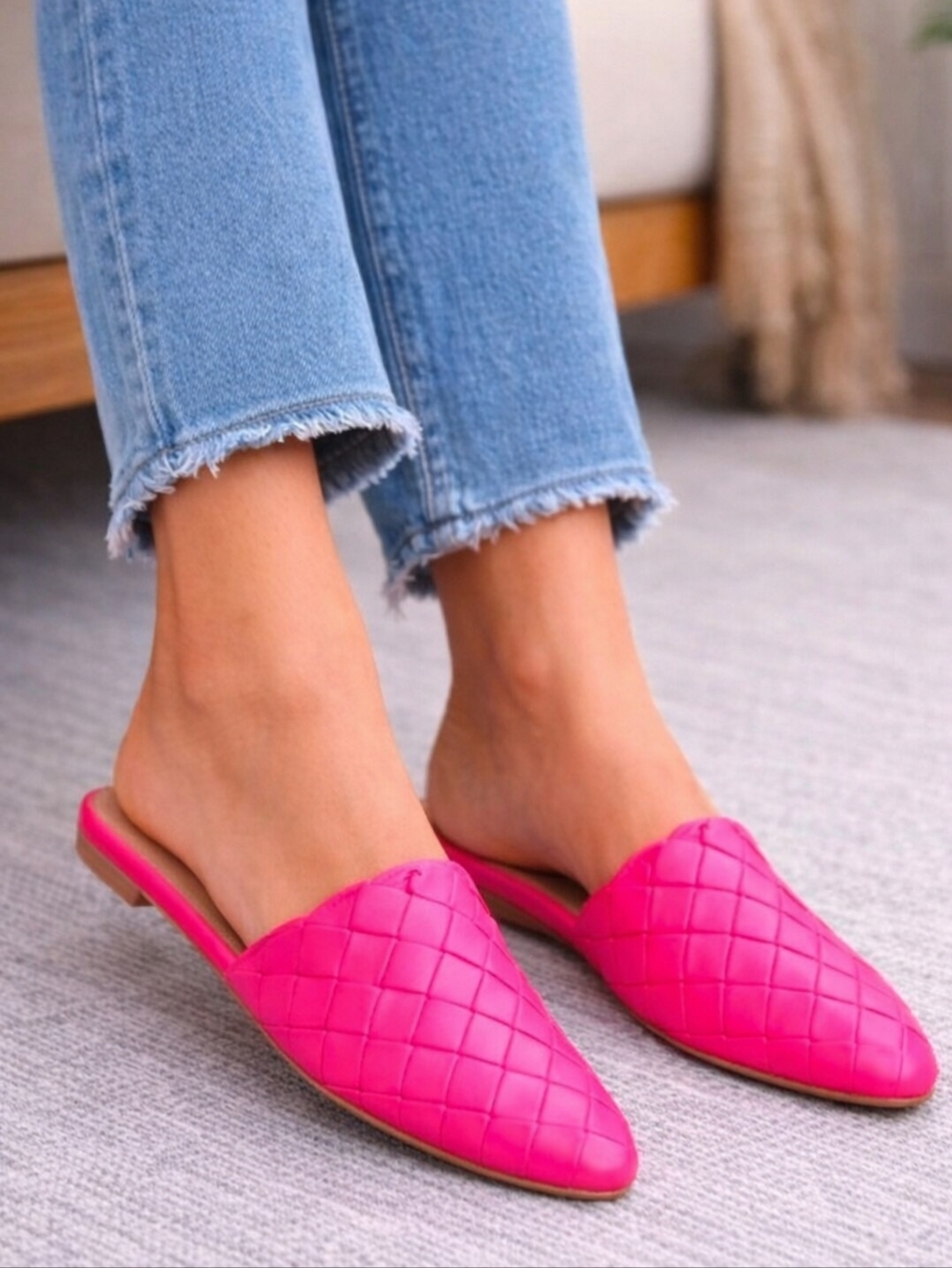 Circus by Sam Edelman Olena Mule Slides Flamingo Pink New In Box